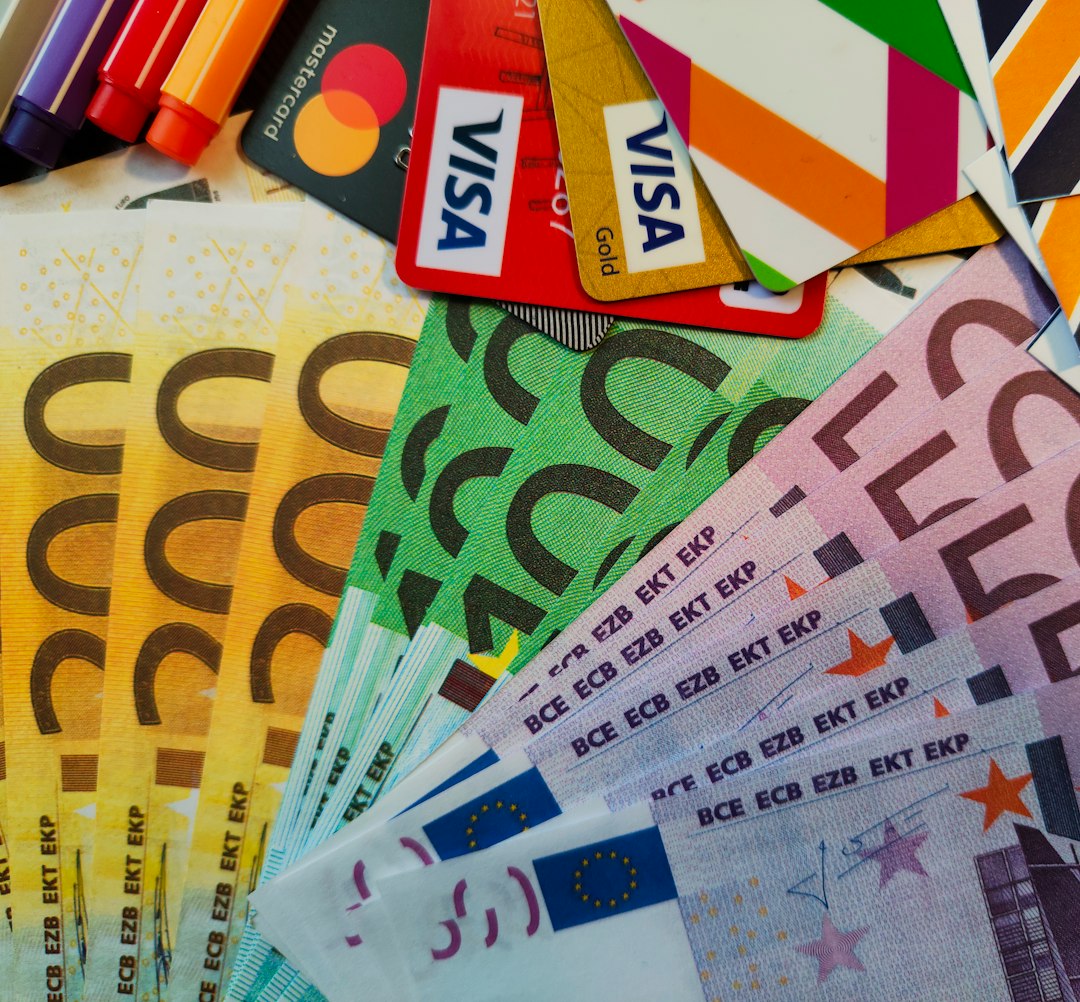 Banconote euro impilate